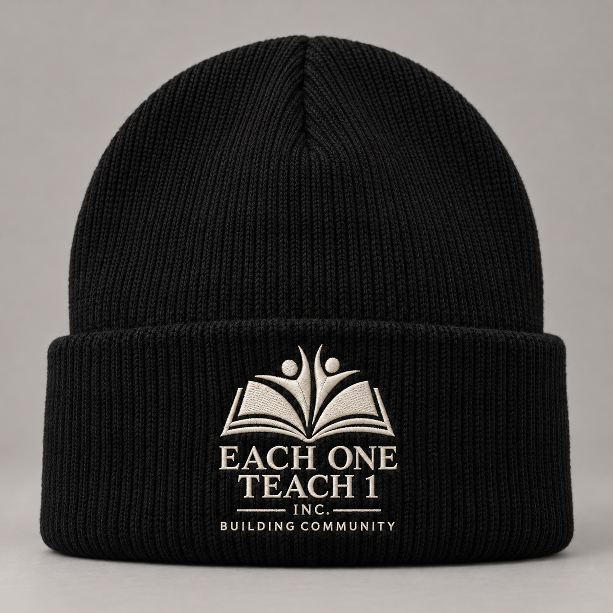Each One Teach 1 Inc. Skull Cap / Beanie Building Community design mockup