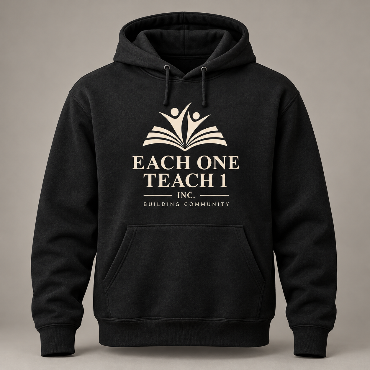 Each One Teach 1 Inc. Hoodie Building Community design mockup